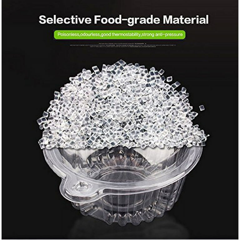 100pcs Plastic Cupcake Case Muffin Pods Dome Cups Cake Boxes