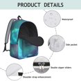 thumbnail image 3 of Colorful Starry Sky and Universe Backpack for School, Cute School Bag with Adjustable Shoulder Straps and Padded Back, 15.7"x11.8"x5.5", 3 of 4