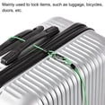 thumbnail image 5 of Uxcell 2.5mmx0.5m Coated Security Steel Cable Luggage Lock Wire Rope Double Loop Green, 5 of 5