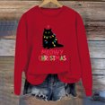 thumbnail image 2 of WEAIXIMIUNG Robe Sweat-Shirt Surdimensionnée Grande Taille Mode Hiver pour Femmes Imprimé Festif de Noël Col Rond, 2 of 3