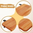 thumbnail image 6 of CoudarTitie Desk Extender Tray Desk Extender Board Adults Folding Portable Keyboard Tray Brown, 6 of 9