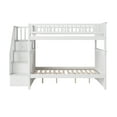 Columbia Staircase Bunk Bed Full over Full in Multiple Colors and