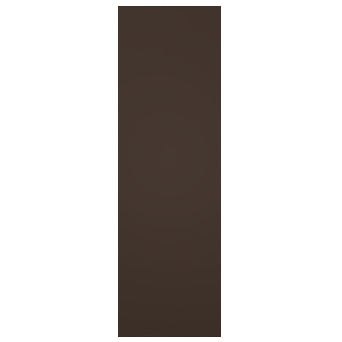Ekena Millwork 18"W x 75"H True Fit PVC Bungalow Fixed Mount Shutters, Raisin Brown (Per Pair - Hardware Not Included)