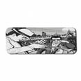 thumbnail image 1 of Music Computer Mouse Pad, Illustration of Jazz Band Playing the Blues in New York in Moonlight Retro Design, Rectangle Non-Slip Rubber Mousepad Large, 31" x 12" Gaming Size, Black White, by Ambesonne, 1 of 2
