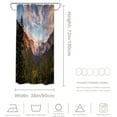 thumbnail image 5 of Sap Green Wilderness Landscape Decor Shower Curtain,Blue Beautiful Nature Bathroom Decor Polyester Fiber Plastic Rings Quick-Drying Waterproof for Bathtubs/Bathroom, 72x36 inches, 5 of 6