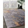 thumbnail image 2 of Ahgly Tapis d'Intérieur Rond Mid-Century Moderne Kaki Rose Rose Oriental, 7 Pieds Rond, 2 of 6