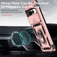 thumbnail image 6 of Elehold Rugged Case for Google Pixel 7 Pro 6.7 inch,Hybrid Shockproof Durable 2 in 1 Layers Protection PC+TPU Kickstand with Full Body Protection Support Magnetic Car Mount Stylish Phone Cas, Rosegold, 6 of 8