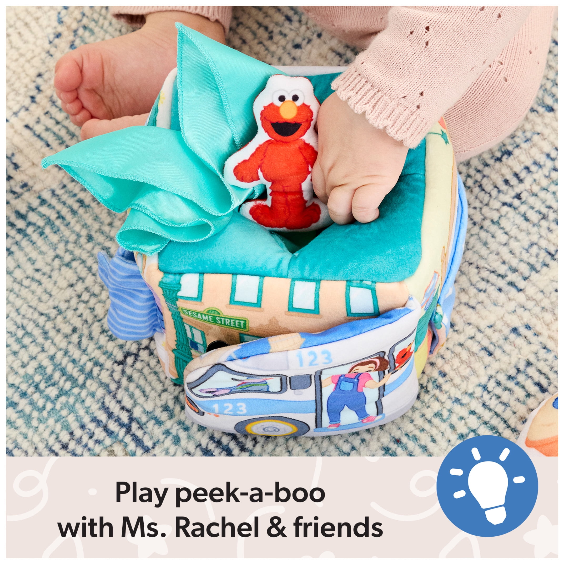 Ms. Rachel, Sesame Street Surprise Learning Box with Plush Elmo & Ms. Rachel, for Ages 3+M
