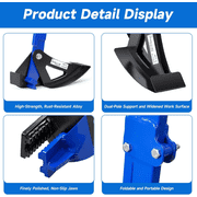 Heavy Duty Foldable Sapling Puller Tool Tree Puller for 1/4-2 in Stems