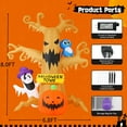 thumbnail image 7 of GOOSH Halloween Inflatables 8 FT Halloween Inflatable tree with Ghost Pumpkin and Owl, Halloween Dead Tree Decorations Scary Halloween Decorations with Built-in Lights for Halloween/Holiday/Party, 7 of 7