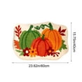 thumbnail image 3 of BingTong Cute Halloween Bath Mat, Pumpkin Bath Mat Halloween Bathroom Decor Mat, Extra Soft Fluffy Absorbent Non-Slip Bathtub Mat, Pumpkin Shape Bath Rug For Shower Bedroom Door C, 3 of 7