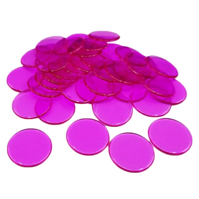 100pcs Fichas de póquer Sunnimix Suministro de casino Accs Rosa roja