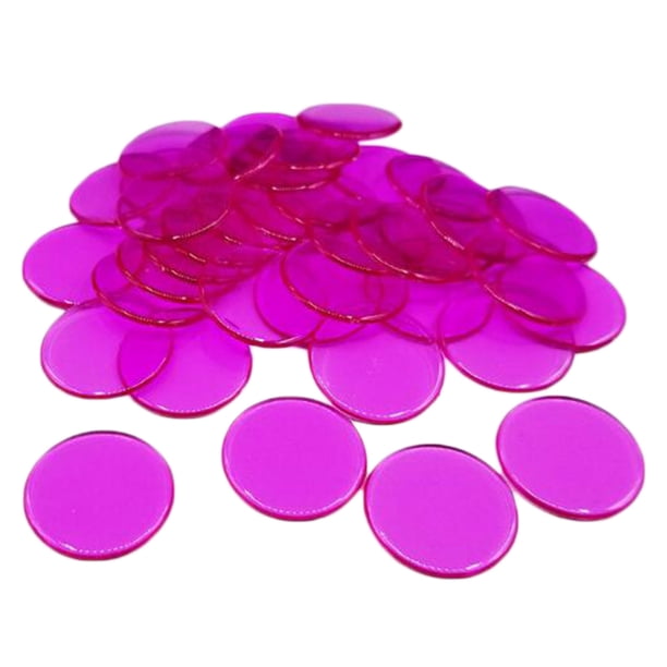 100pcs Fichas de póquer Sunnimix Suministro de casino Accs Rosa roja