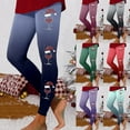 thumbnail image 2 of Zhanying Leggings à Imprimé de Noël pour Femmes, Esprit des Fêtes, Anti-Roulis, Collants Rayés Noirs et Rouges, Grande Taille, Rose Vif, TG, 2 of 6