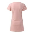 thumbnail image 5 of Dresses for Women 2025 Elegant Classy, Casual Summer Dresses for Women,Women's Flowy Summer Dress Round Neck Short Sleeve Comfortable Beach Lightweight Breathable Casual Outfit, 5 of 5