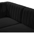 thumbnail image 6 of Meridian Furniture Alina Black Velvet Modular Sectional, 6 of 19