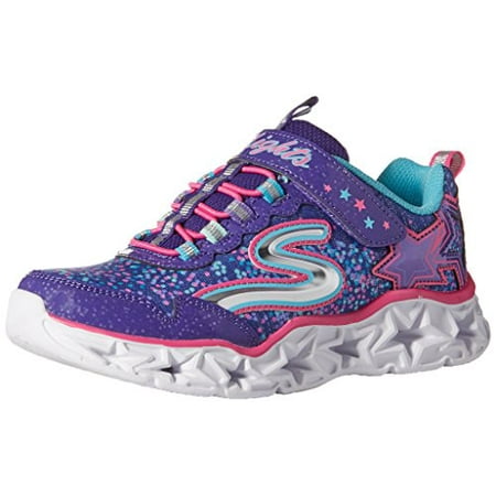 - Skechers Kids Girls' Galaxy Lights Sneaker,Purple/Multi,