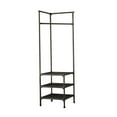 thumbnail image 1 of Abbracc Coat Rack Dorm Sweaters Jackets Scarf Hats Multipurpose Clothes Hanger Stand Three Layer Balck, 1 of 9