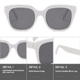 thumbnail image 3 of Gafas de sol tipo caja de tendencia a la moda, gafas de sol personalizadas para tiro callejero, hechas de PC y CA, 3 of 5