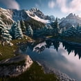 thumbnail image 2 of Alpine Serenity - Canvas Wall Art, 2 of 2