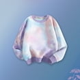 thumbnail image 6 of Uxgjfwu Tie-Dye Sweatshirt Fall Tops Toddler Kids Long Sleeve Shirts Round Neckline Sweatshirt Loose Casual Pullover Shirts, 6 of 6