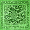 thumbnail image 1 of Ahgly Company Indoor Square Medallion Green Traditional Area Rugs, 7' Square, 1 of 1