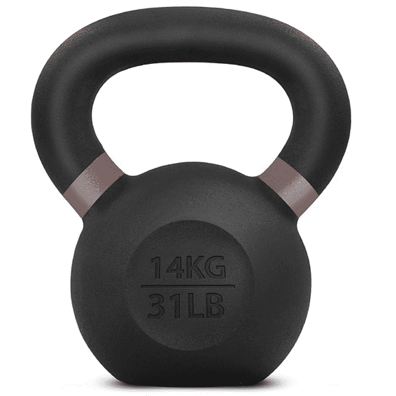 Powder Coated Cast Iron Kettlebell Strength Training Kettlebells Weight Set for Full Body Workout, Home Gym