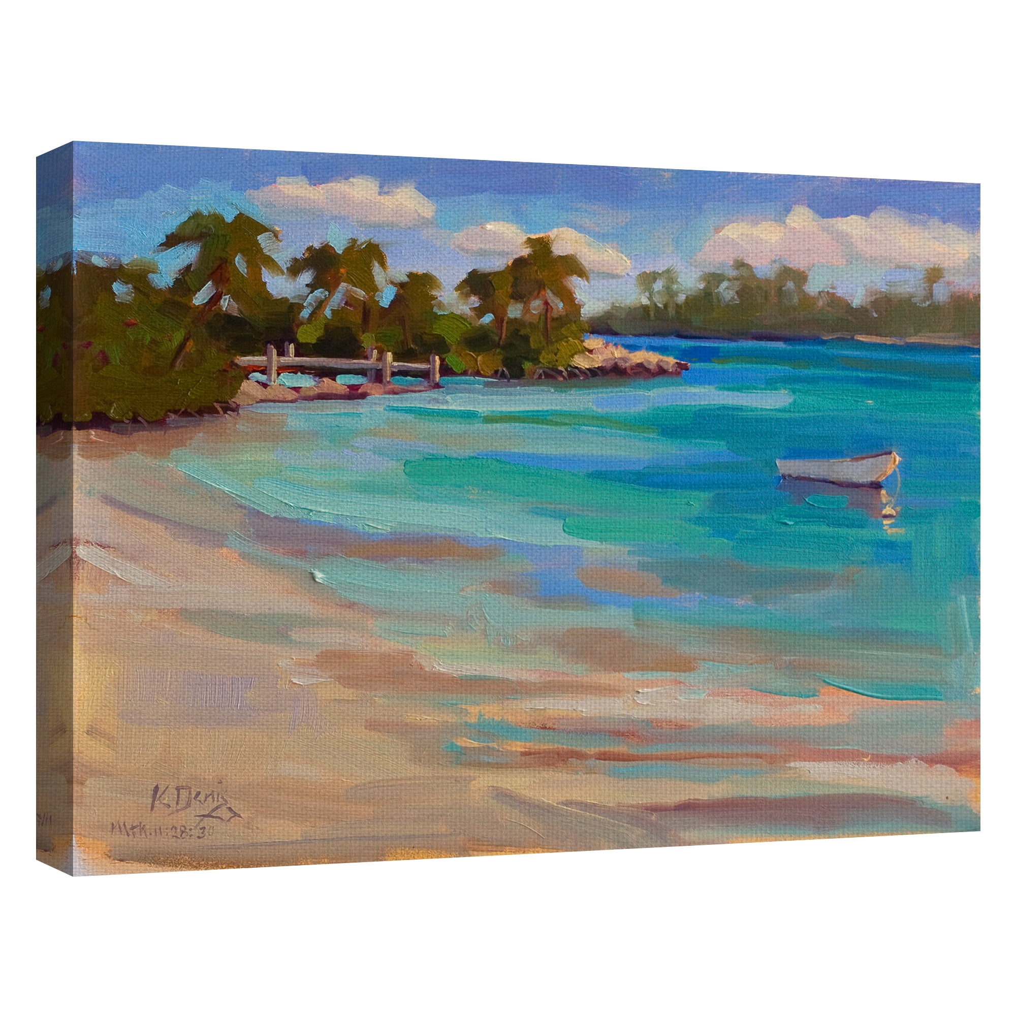 Masterpiece Art Gallery Solitude Beach By Kathleen Denis Canvas Art Print 30" x 40"
