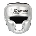 thumbnail image 1 of Boxing Totecear Face Cover Ajustable Ajustable El engranaje espesante en espesor de la frente y la protección de la oreja para el muay de kickboxing Plata, 1 of 8
