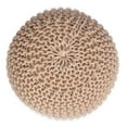 thumbnail image 7 of BirdRock Home Round Pouf Foot Stool Ottoman - Natural, 7 of 7