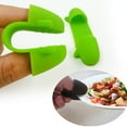 thumbnail image 4 of Kugisaki 1 Pair Mini Silicone Finger Oven Mitts Heat Cold Dirty Hurt Resistant Versatile Little Tool such as Pot Holders Finger Food Tongs Coffee Filter Separators Clips, 4 of 6