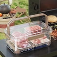 thumbnail image 4 of Caja de conservación de hielo for exteriores, contenedor de caja de snacks con bolsa de hielo, caja de snacks refrigerados de doble capa, 4 of 6