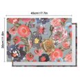 thumbnail image 5 of Pioneer Flower Floral Print Pattern Summer Placemats Table Placemats Set Of 6-Linen Kitchen Washable Placemats Table Mats 12x18 Inch Non-Slip Heat Resistant, 5 of 5