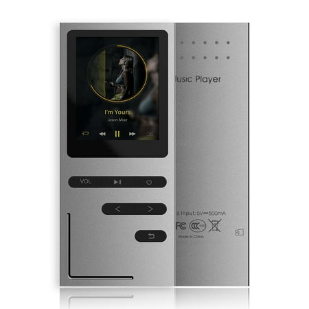 C18 8GB MP3 Player HiFi Metal Music Player Loseless APE FLAC Audio Player Built-in Speaker FM Radio Voice Recording w/ TF Card Slot 1.8 Inches Screen