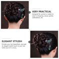 thumbnail image 2 of Miangastore 1 Pcs Bâtonnet pour Cheveux Décoration Rétro Perles de Jade Couleurs Assorties pour Dames, 2 of 8