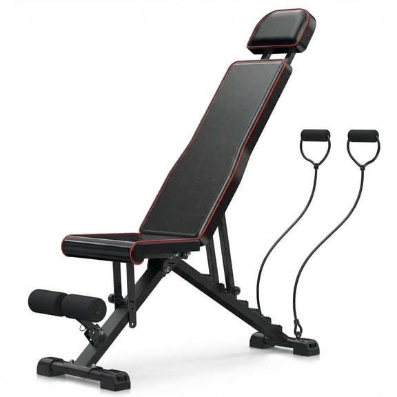 SUGIFT Adjustable Weight Bench, Foldable Workout Bench for Home Gym, 660 LBS Capacity, 7 Backrest Positions