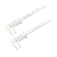 thumbnail image 5 of Calibrador Único Bargains 150mm 6 pulgadas Regla Plástica Métrica Mini Doble Escala Herramientas de Medición Blanca 2Pcs, 5 of 5