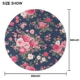 thumbnail image 6 of Pioneer Flower Floral Print Pattern Round Tablecloth 60"x60",Wrinkle Wipeable Table Cloth for Kitchen Dining Room Picnic Patio Party, 6 of 6