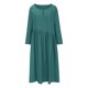 thumbnail image 4 of Puntoco Vestido De Manga Corta Con Bolsillo Informal De Algodón Y Lino De Color Sólido Con Cuello Redondo De Primavera Y Verano Para Mujer Verde Xxxl,Regalos Para Mujer Joven, 4 of 7