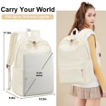 thumbnail image 3 of Mochila LOIDOU para niñas de 46 cm con compartimento para portátil, 3 of 9