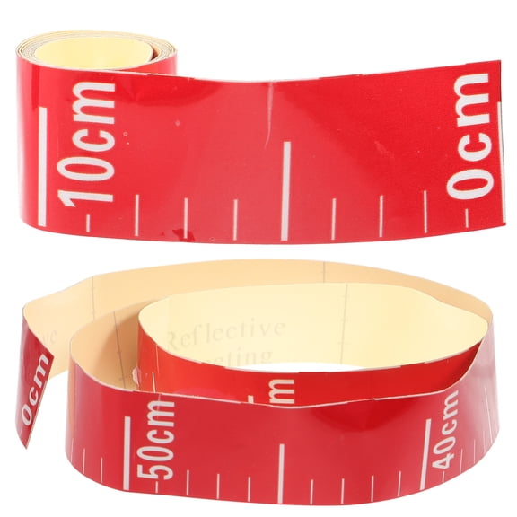 Worgeous  2 Pcs Water Gauge Measurement Tool Level Stick Tank Ruler Sticker Pond