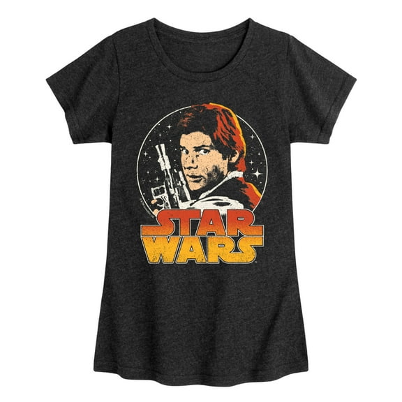 Star Wars - Han Solo Logo - Toddler And Youth Girls Fitted Short Sleeve Tee