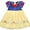 Blue E, variant on WIBACKER 1-6Y Girls Princess Costumes Dresses Fancy Dress Up Clothes for Halloween Party Cosplay Christmas - 1PCS