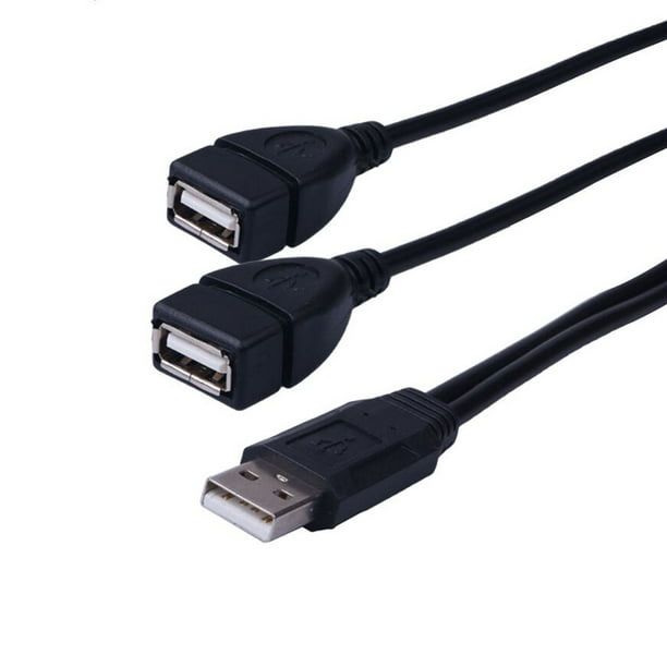 Kripyery USB Extension Line 2 In 1 USB Expansion Safe 1 USB Male To Dual  USB Female Splitter Cable for Computer Black: : Computers &  Accessories