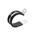 thumbnail image 4 of Uxcell 1.57'' R Shape Rubber Cushioned Insulated Clamps 304 Stainless Steel 10 Pack, 4 of 5