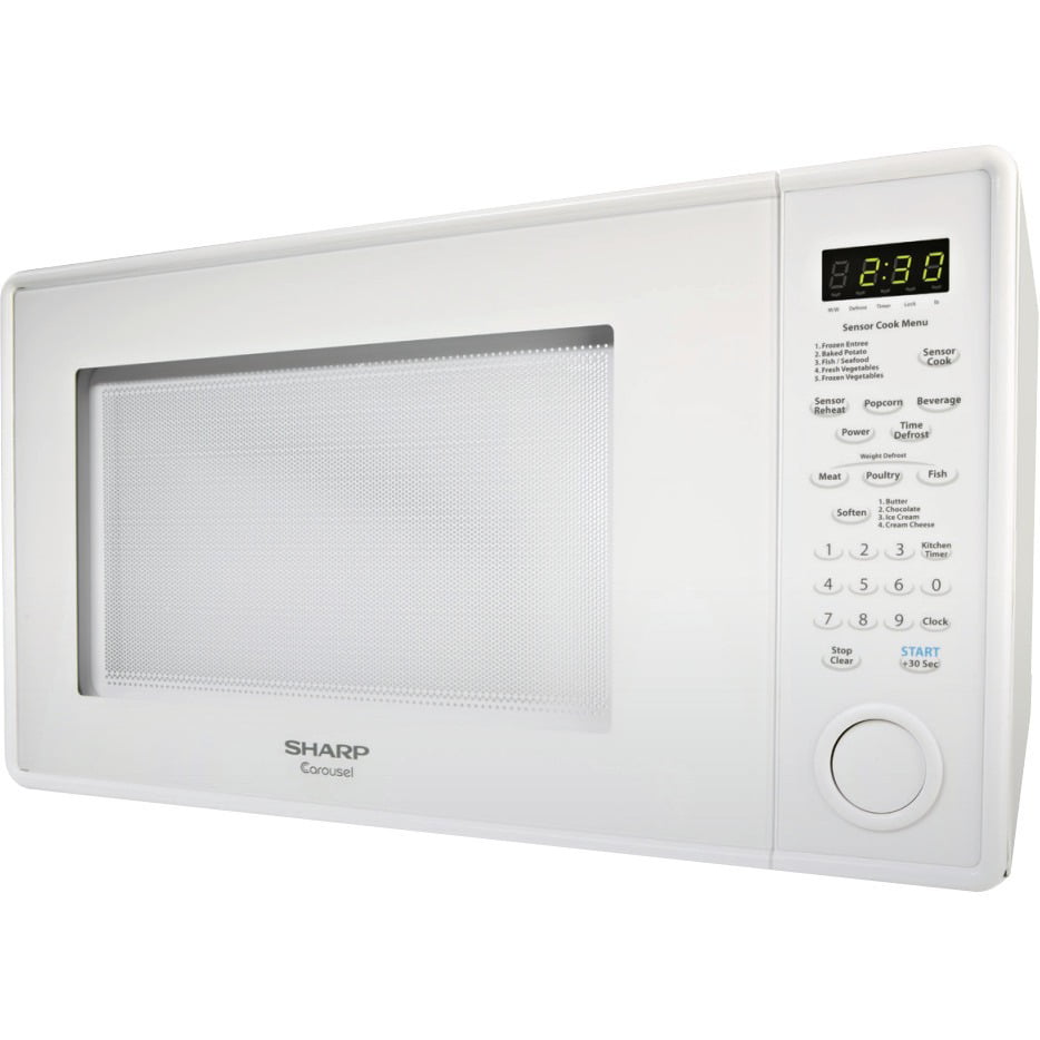 Sharp R559YW Carousel Countertop Microwave Oven 1.8 cu. ft. 1100W White