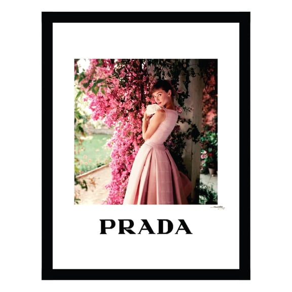 Audrey Hepburn Designer Fashion Framed Print