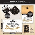 thumbnail image 3 of 16 Pack Foiled, Glittery, & Holographic 5x7in Graduation Cards Pack with Envelopes & Stickers, 8 Elegant Designs for Elementary, High School, College, with Printed Message, Gifting & Mailing, 3 of 3