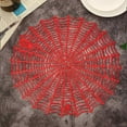 thumbnail image 4 of Konghyp Spider Round Placemat Halloween Decoration, Heat Insulation Table Mat, Waterproof and Oil-proof, Perfect for Parties, Home Kitchen, Ideal Gift for Halloween, Thanksgiving, Christmas, 4 of 8