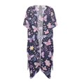 thumbnail image 2 of FKELYI Kimono Cover Up for Women Summer Beach Coverup Butterfly Flower Print Half Sleeve Kimono Cardigan Sheer Beachwear Comfy Resort Wear for Ladies Casual Outfit, 2 of 6